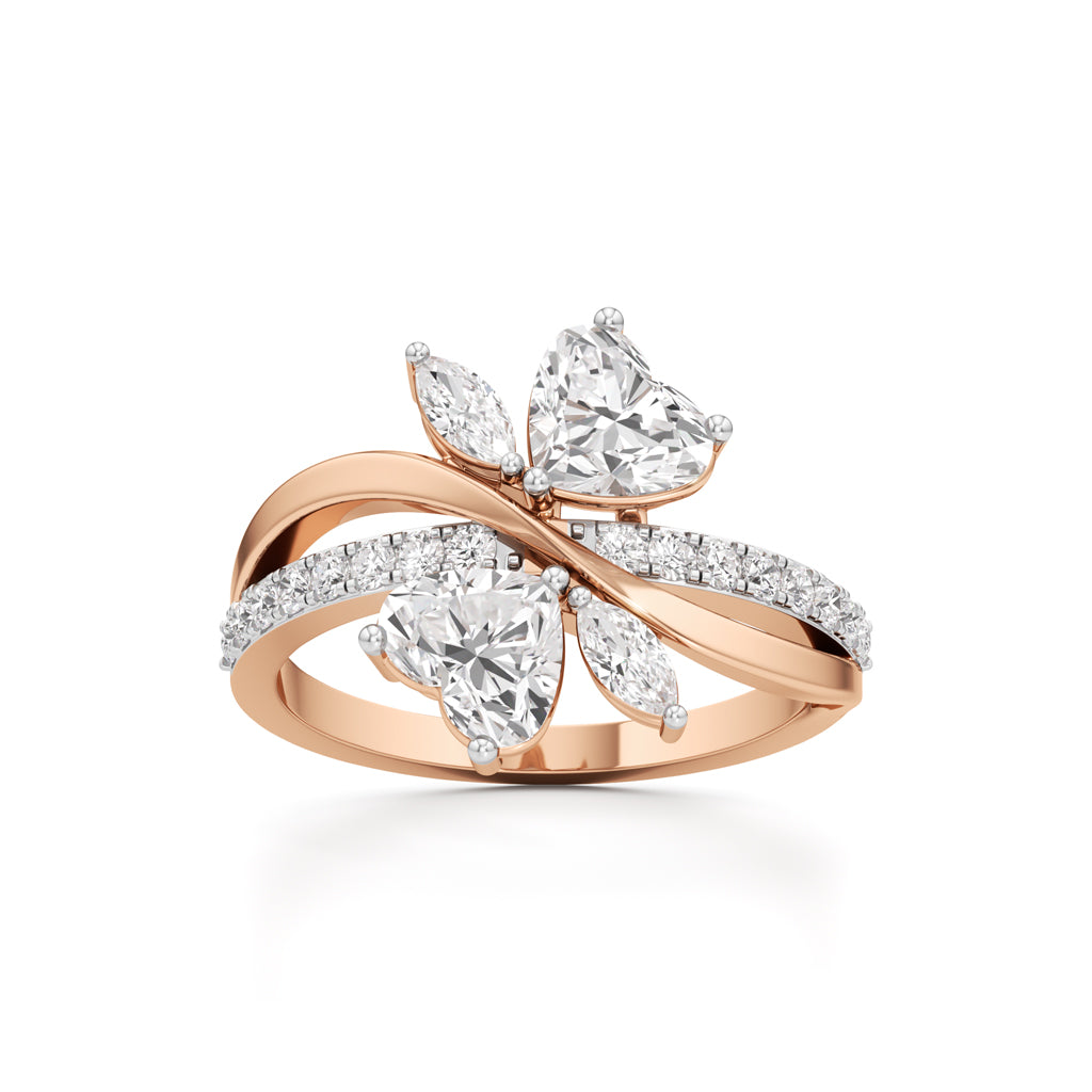 Liora Twist Floral Diamond Ring
