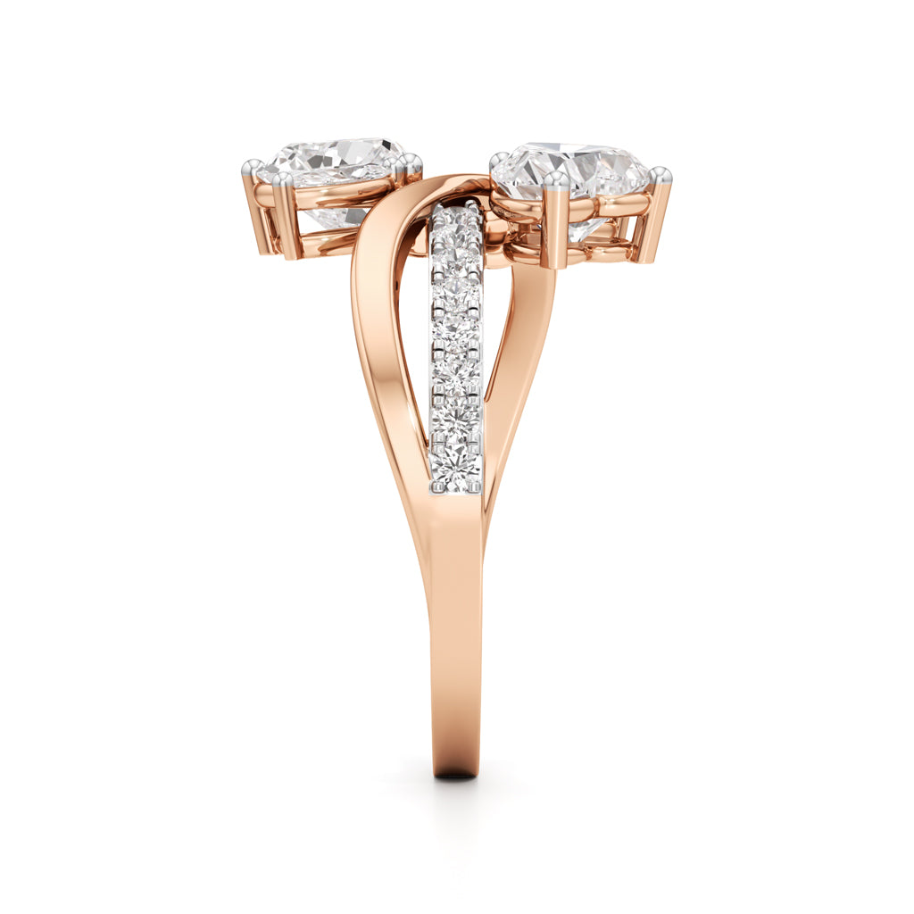 Liora Twist Floral Diamond Ring