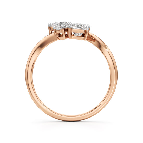 Golden Petal Whisper Ring
