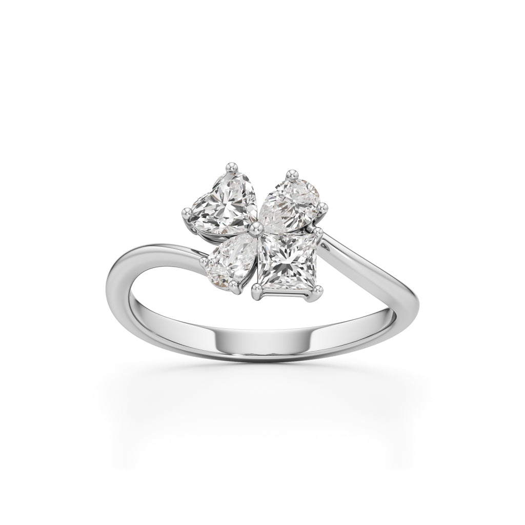 Golden Petal Whisper Ring