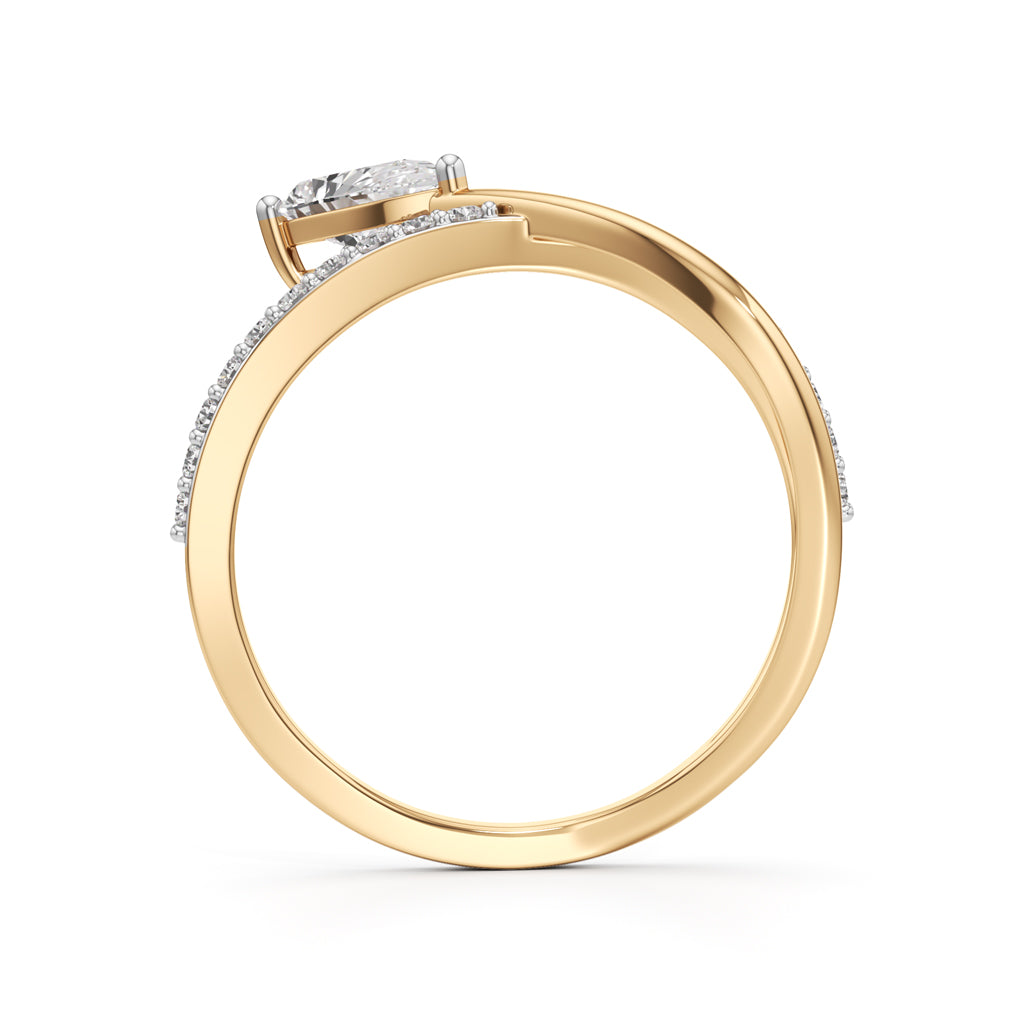 Eternal Curve Solitaire Ring