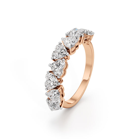 Intertwined Hearts Diamond Ring