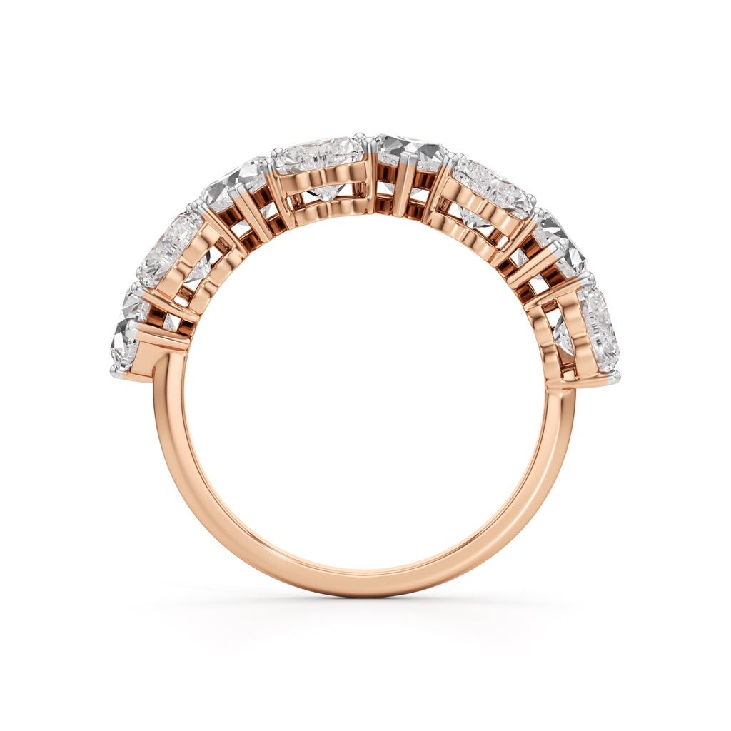 Intertwined Hearts Diamond Ring