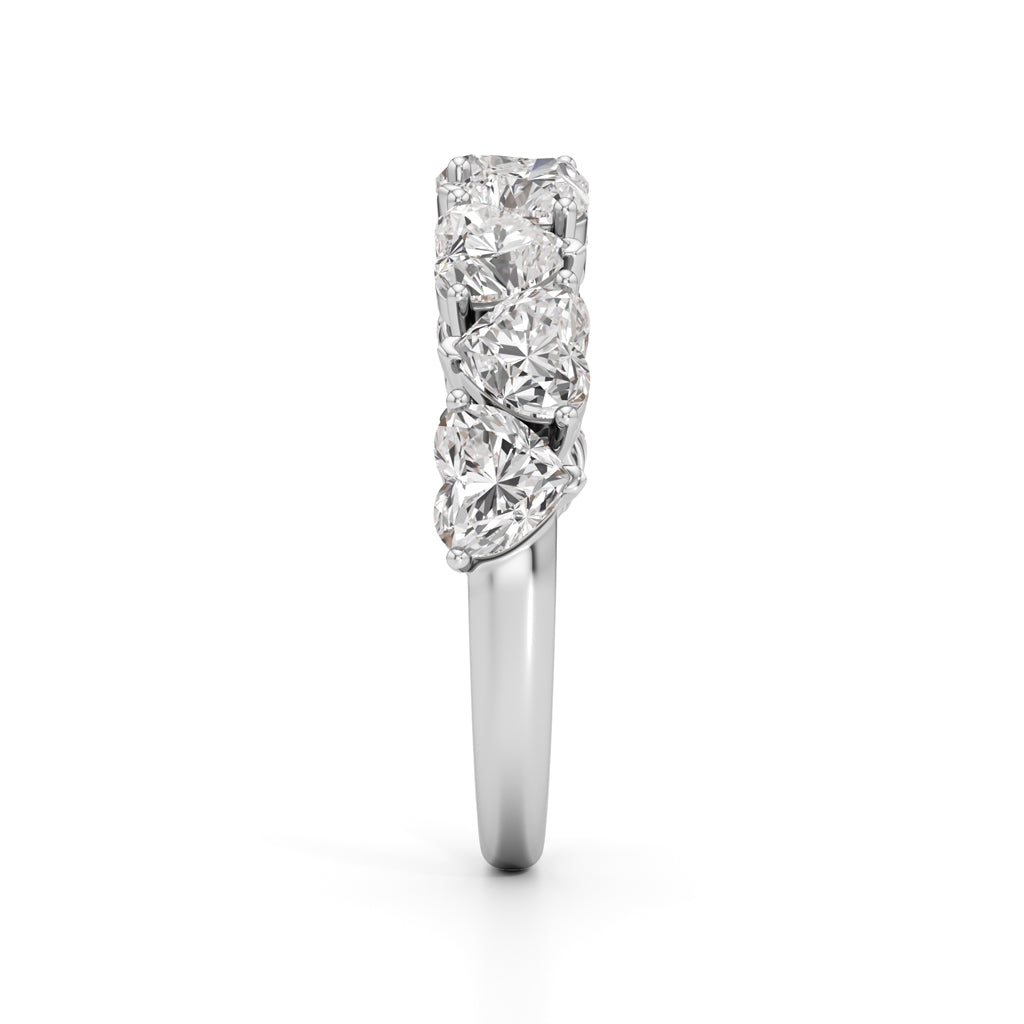 Intertwined Hearts Diamond Ring