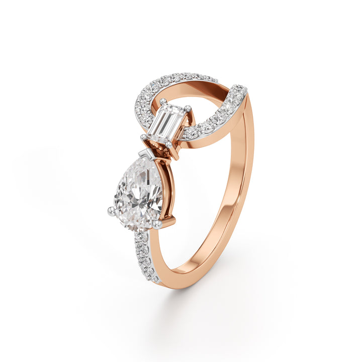 Bow Tie Brilliance Diamond Ring