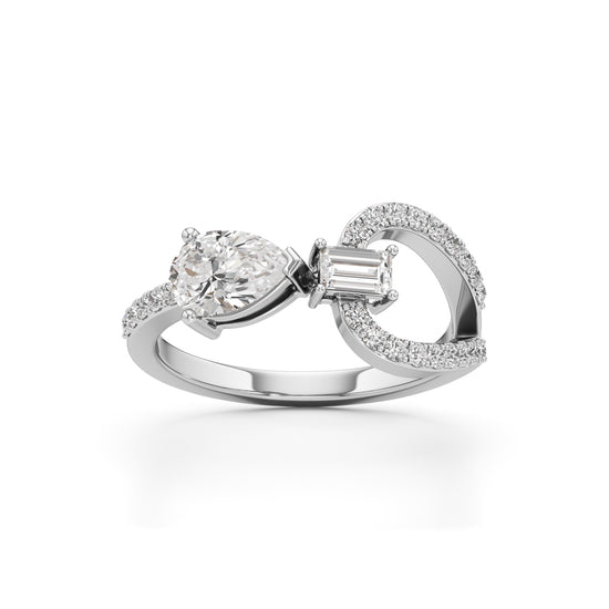 Bow Tie Brilliance Diamond Ring