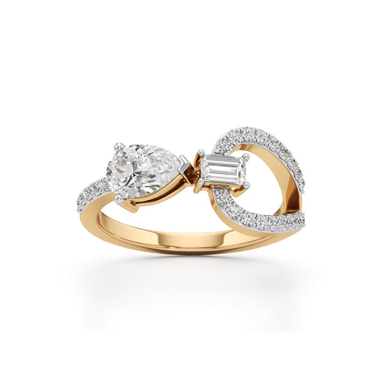 Bow Tie Brilliance Diamond Ring