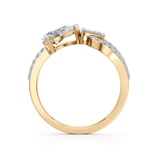 Bow Tie Brilliance Diamond Ring