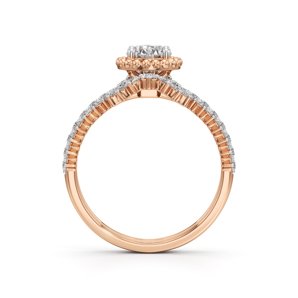 Starlight Crown Diamond Wedding Set