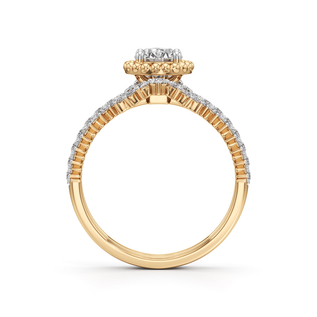 Starlight Crown Diamond Wedding Set