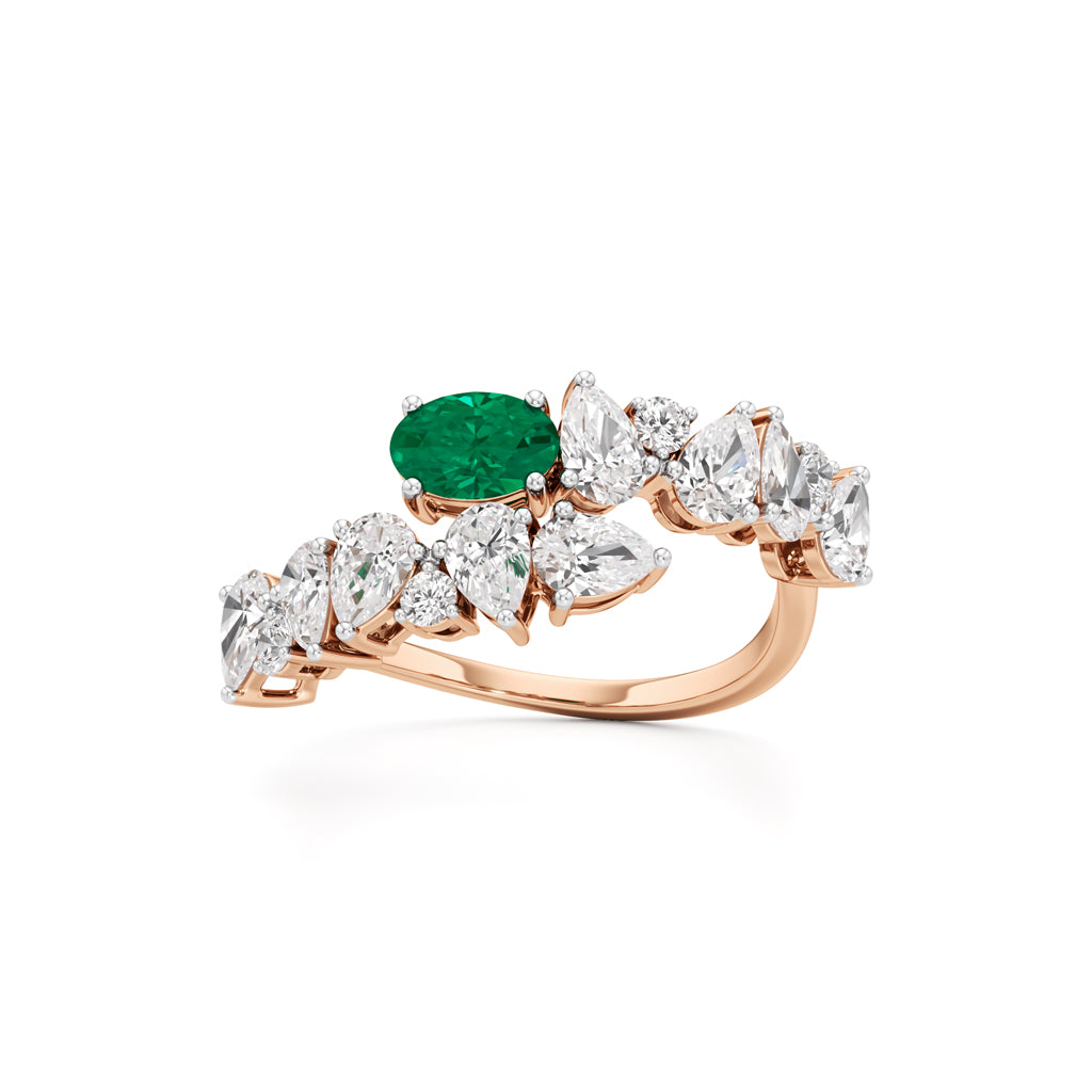 Secret Garden Emerald & Diamond Ring