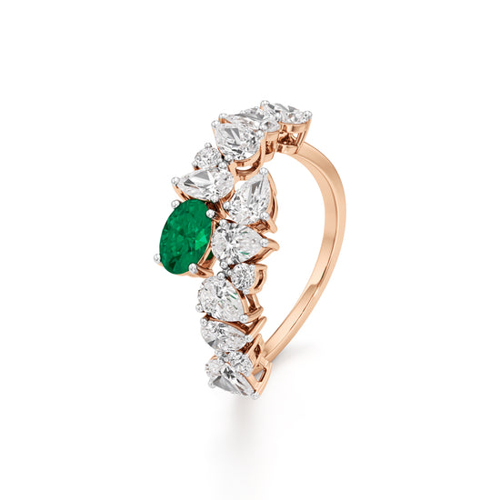 Secret Garden Emerald & Diamond Ring