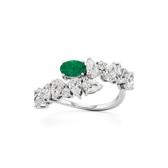 Secret Garden Emerald & Diamond Ring