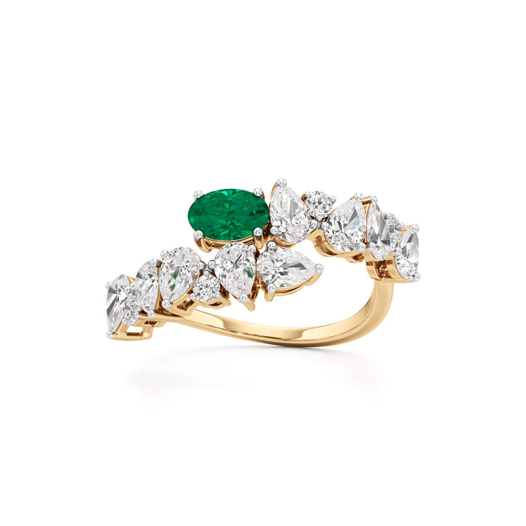 Secret Garden Emerald & Diamond Ring