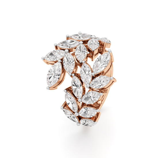 Enchanted Marquise Diamond Vine Ring