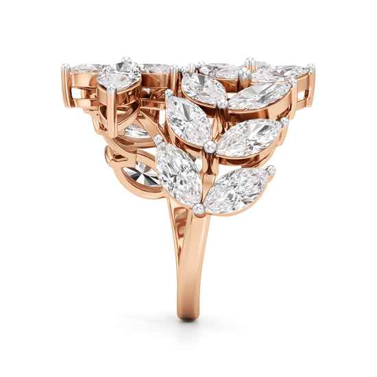 Enchanted Marquise Diamond Vine Ring
