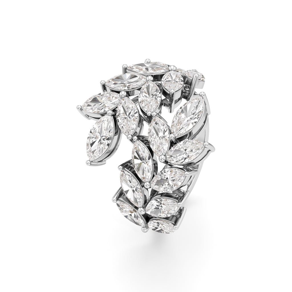 Enchanted Marquise Diamond Vine Ring