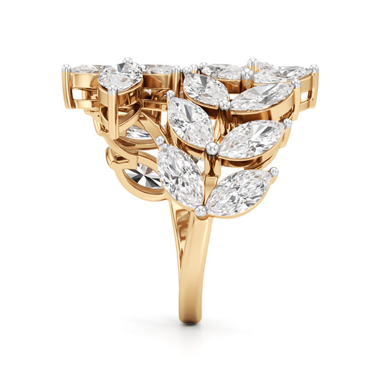 Enchanted Marquise Diamond Vine Ring