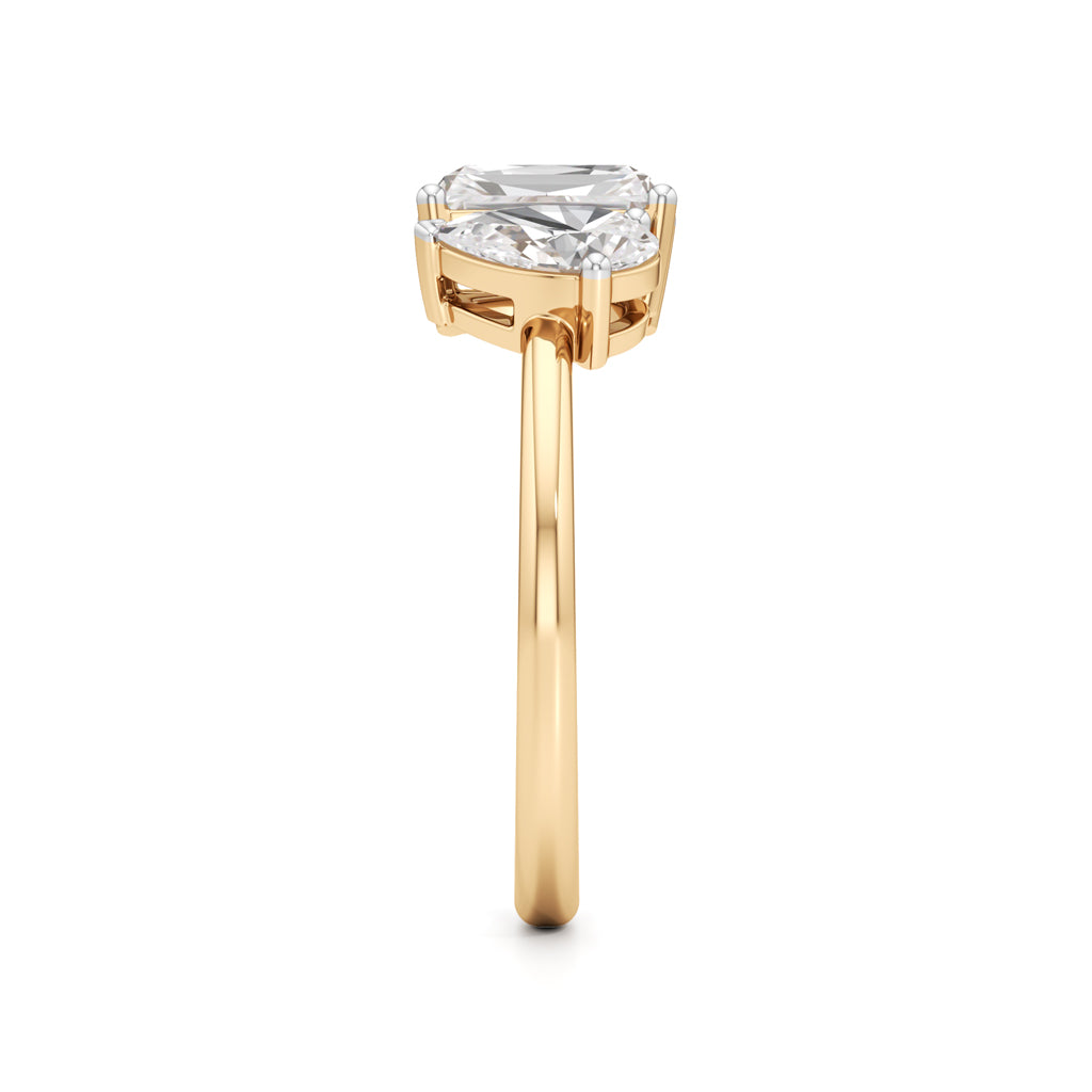 Duet Diamond Toi et Moi Ring