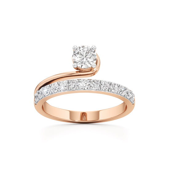 Swirl Embrace Diamond Ring
