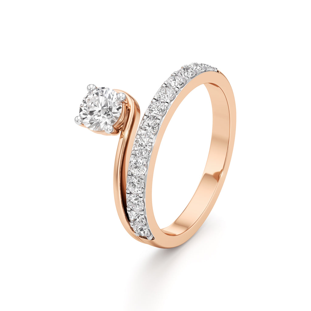 Swirl Embrace Diamond Ring