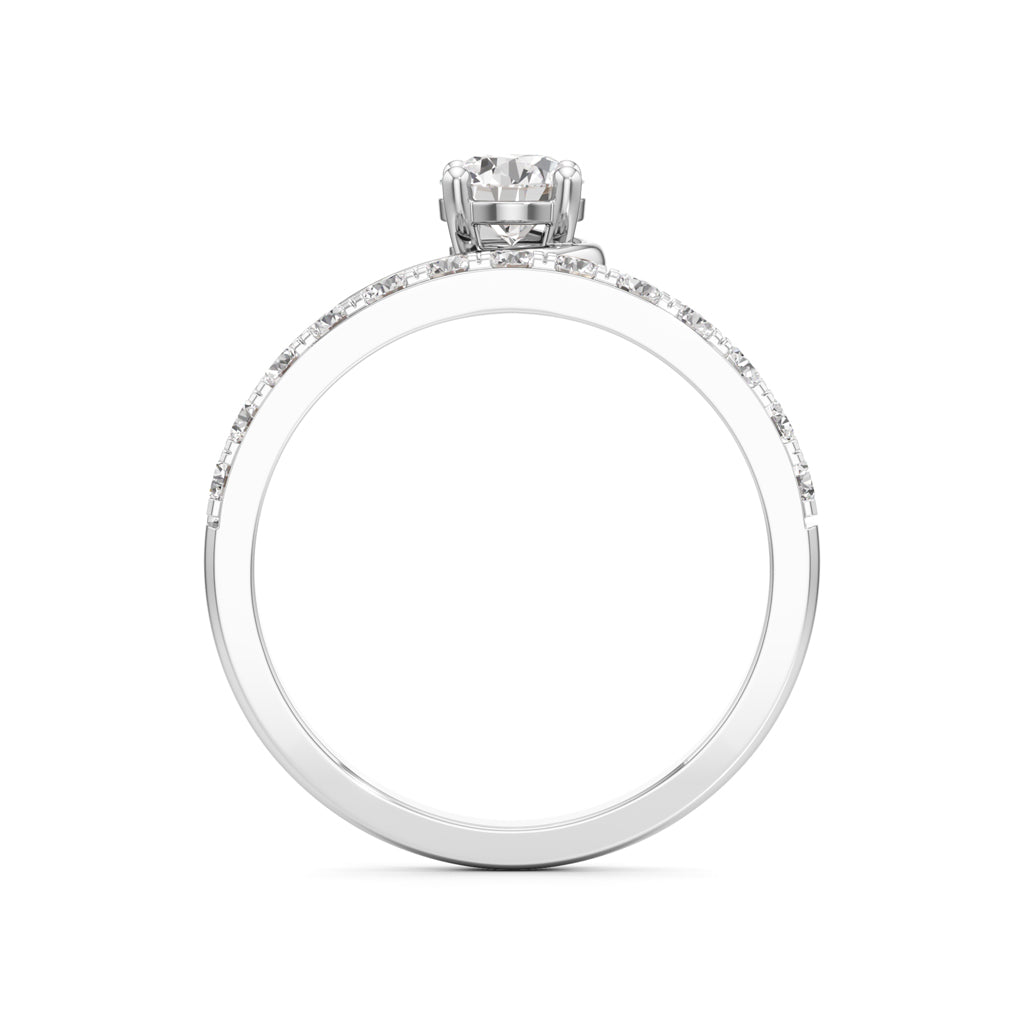 Swirl Embrace Diamond Ring