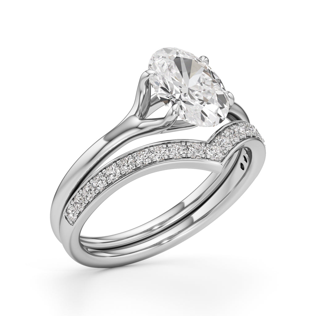 Eternity's Embrace Oval Diamond Set