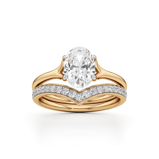 Eternity's Embrace Oval Diamond Set