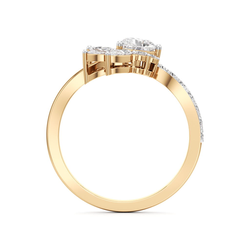 Whimsical Bloom Diamond Accent Ring