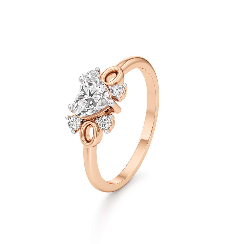 Sweetheart Blossom Diamond Ring