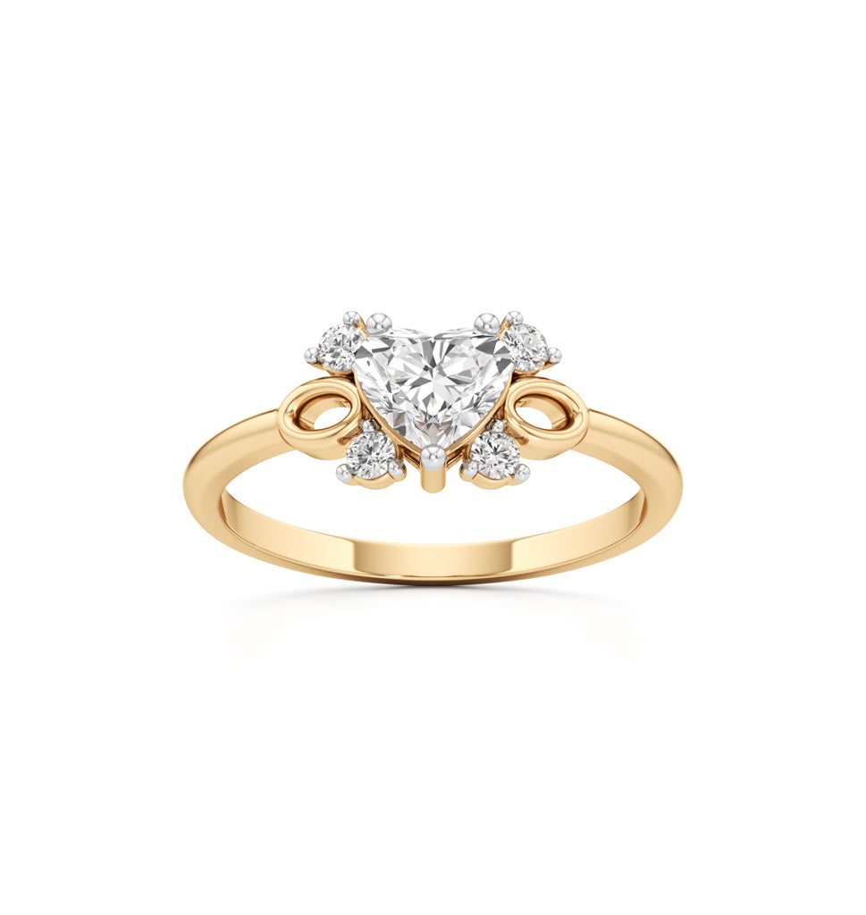 Sweetheart Blossom Diamond Ring