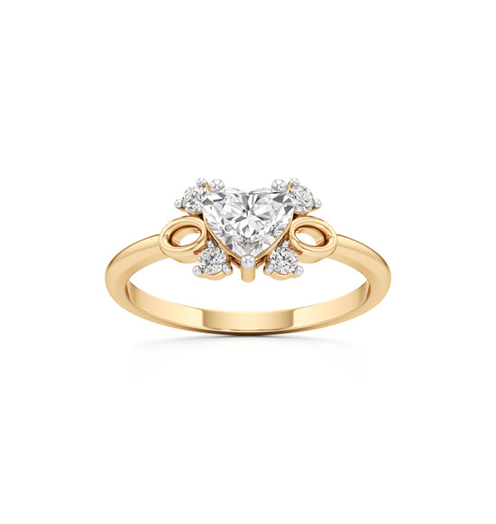Sweetheart Blossom Diamond Ring