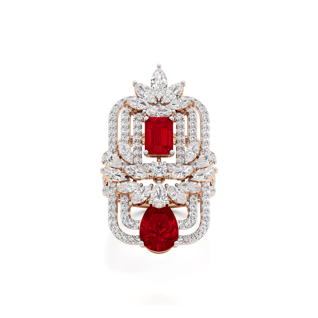 Ruby & Diamond Gemset Ring
