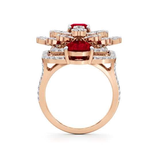 Ruby & Diamond Gemset Ring