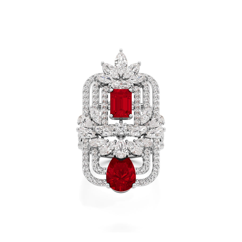 Ruby & Diamond Gemset Ring
