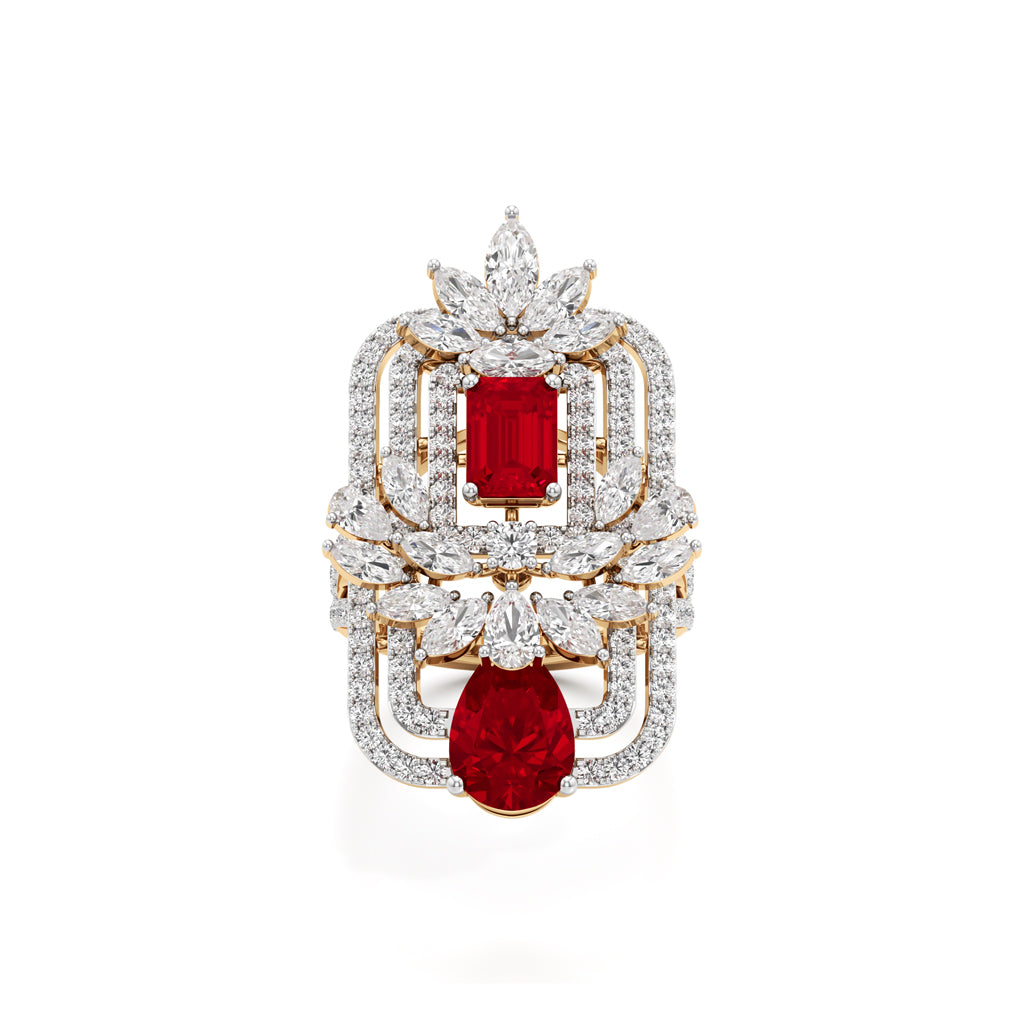 Ruby & Diamond Gemset Ring
