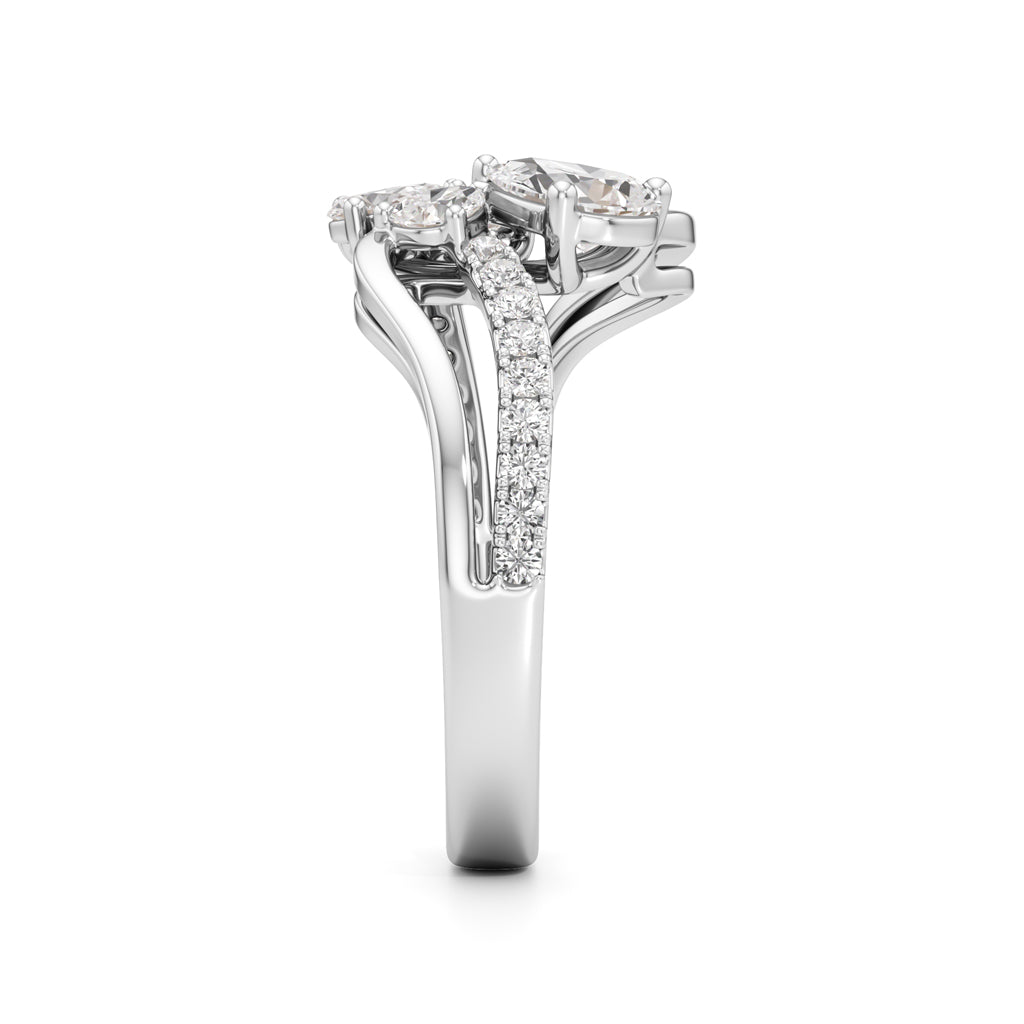 Floral Diamond Flicker Ring