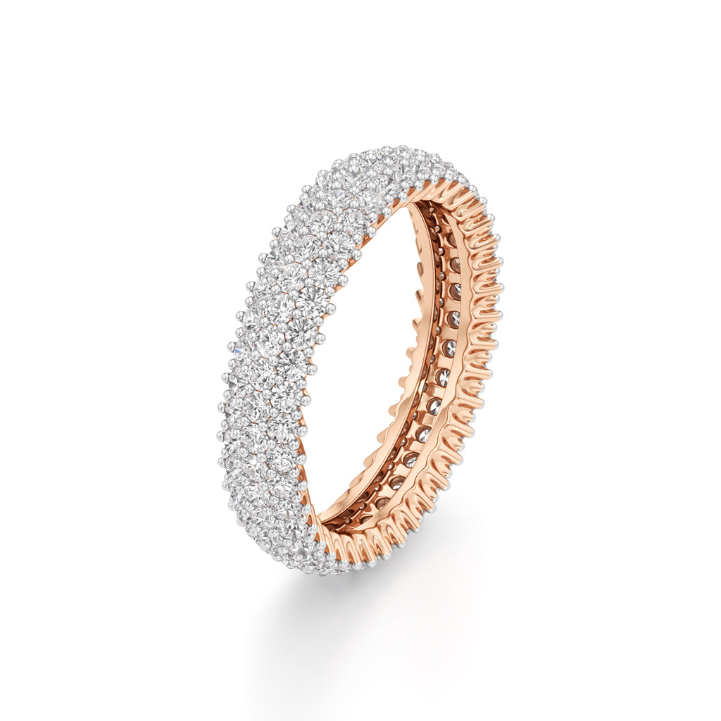 Wide Lumière Diamond Eternity Band
