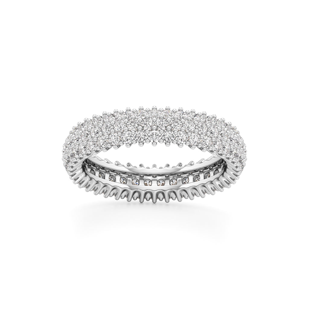 Wide Lumière Diamond Eternity Band