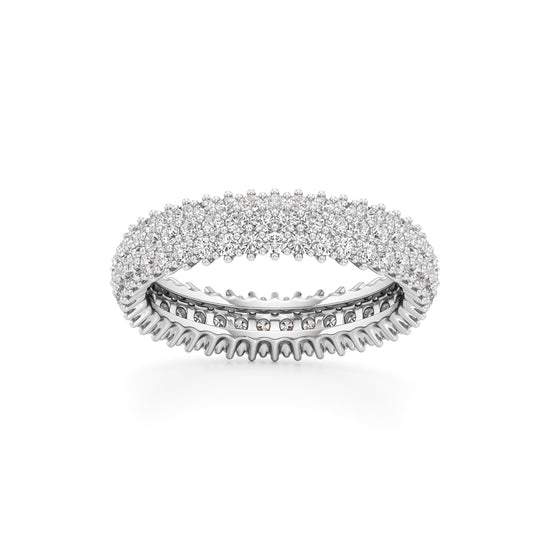 Wide Lumière Diamond Eternity Band