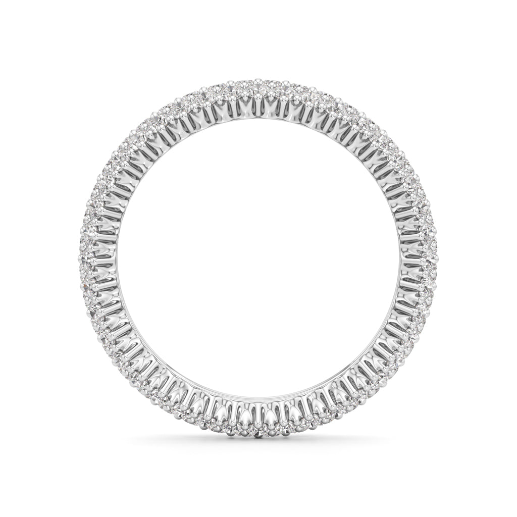 Wide Lumière Diamond Eternity Band