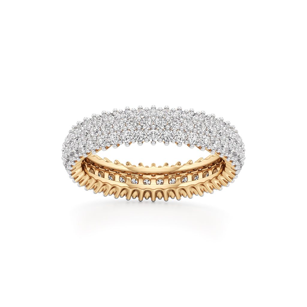 Wide Lumière Diamond Eternity Band
