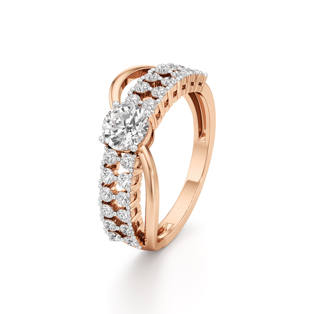 Lighttrace Diamond Cluster Ring
