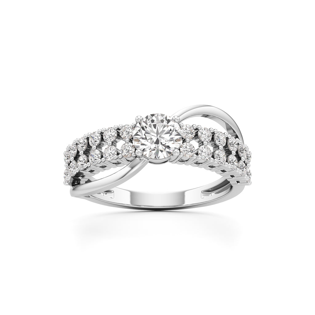Lighttrace Diamond Cluster Ring