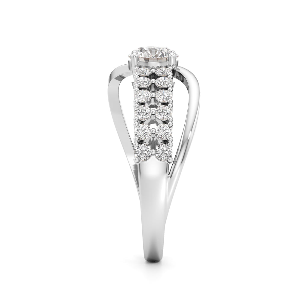 Lighttrace Diamond Cluster Ring