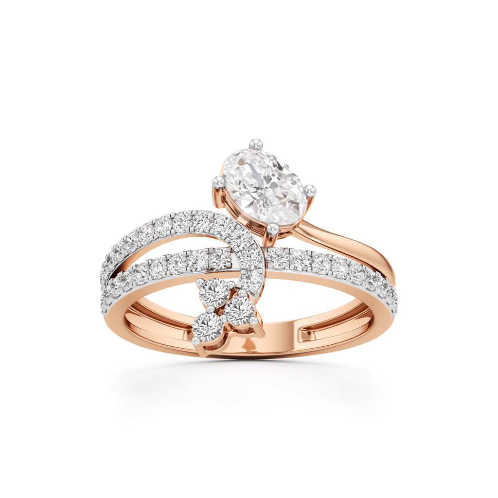 Oval & Cluster Diamond Brillora Ring