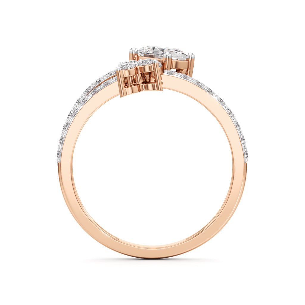 Oval & Cluster Diamond Brillora Ring