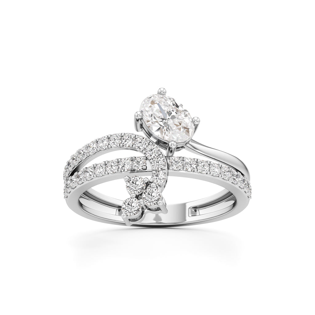Oval & Cluster Diamond Brillora Ring