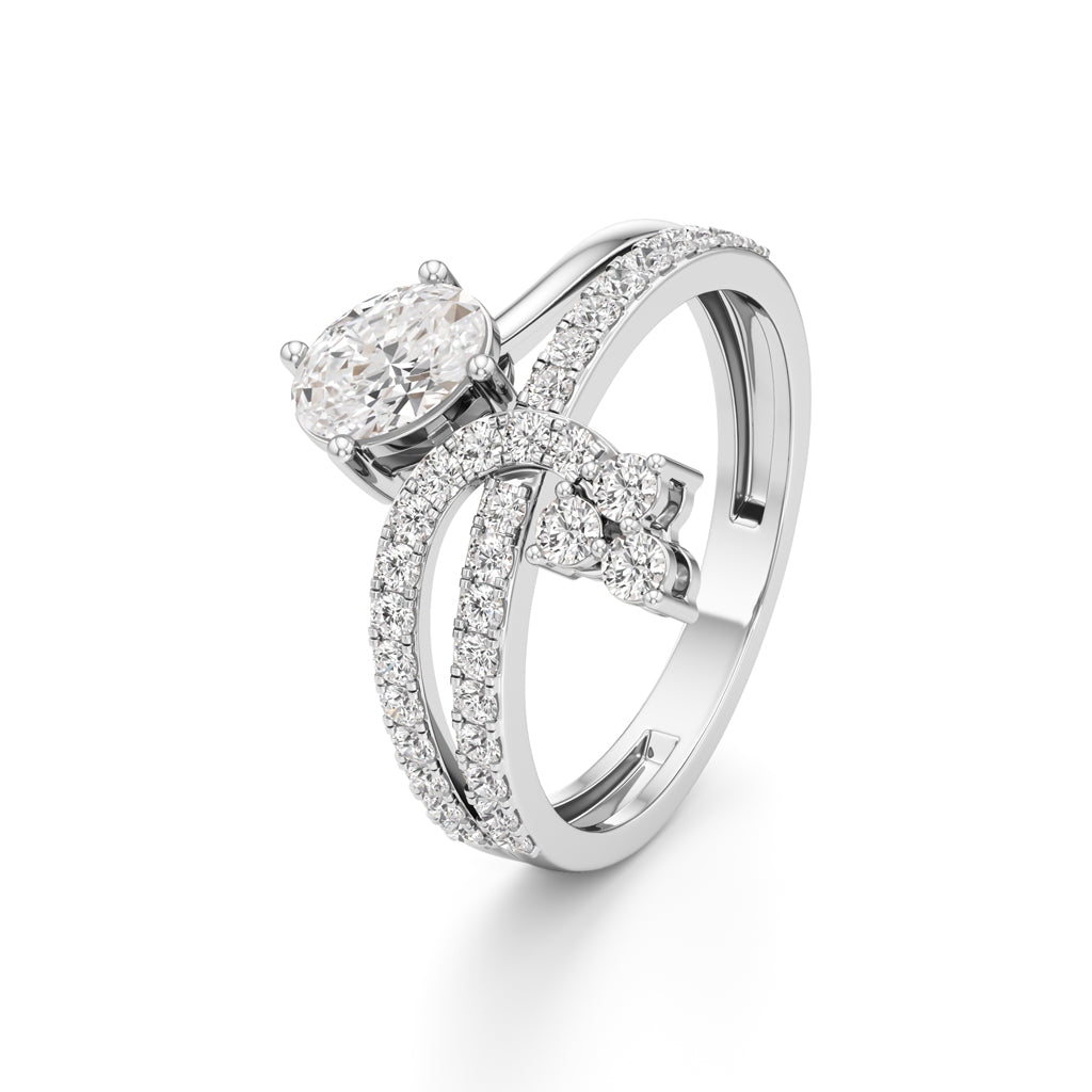 Oval & Cluster Diamond Brillora Ring