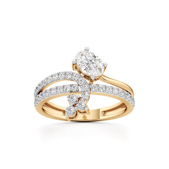 Oval & Cluster Diamond Brillora Ring